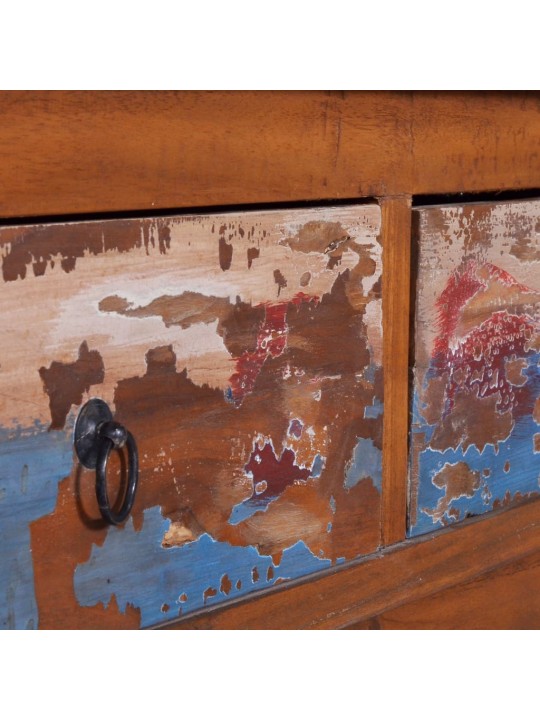 TV stolek 110 x 35 x 40 cm recyklované teakové dřevo