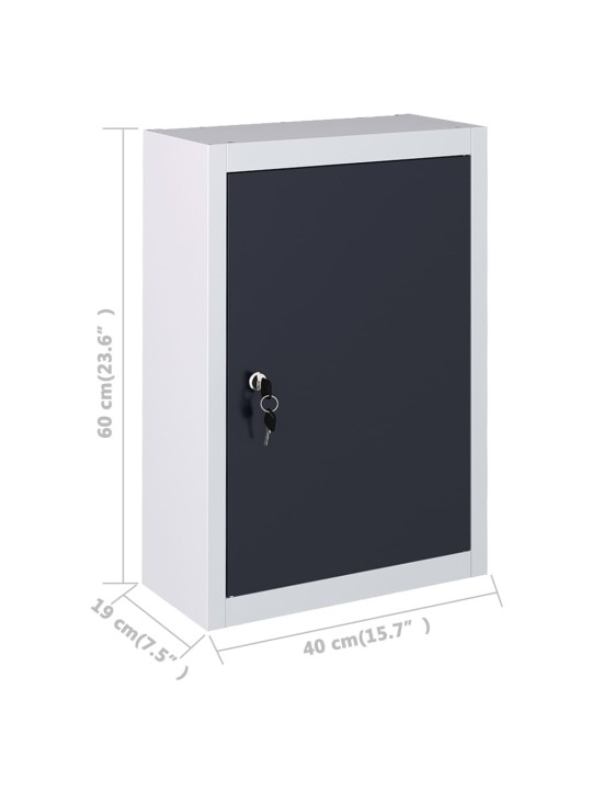 Pracovní stůl se čtyřmi nástěnnými panely a dvěma skříňkami