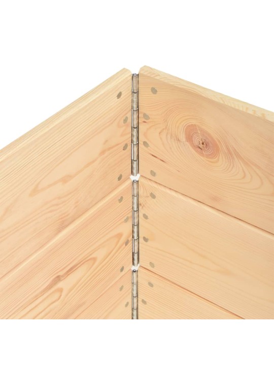 Paletové nástavce 3 ks 100 x 150 cm masivní borové dřevo