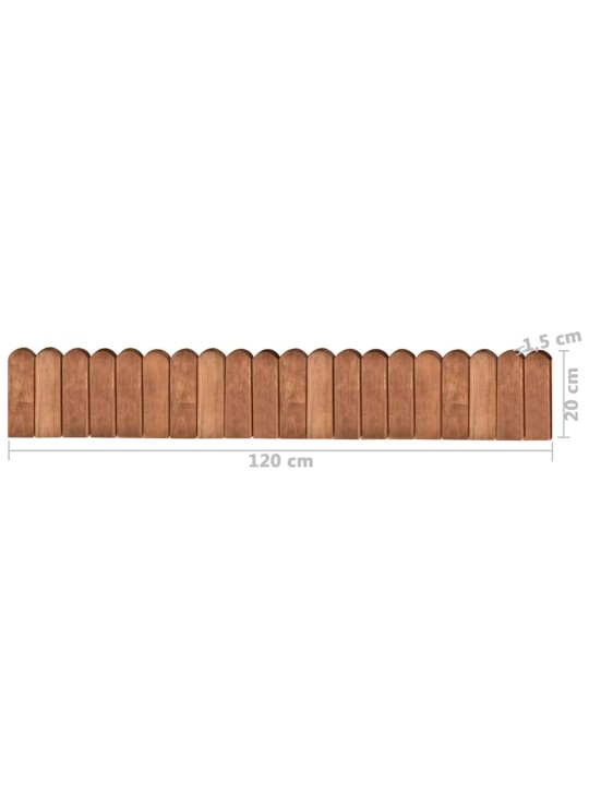 Trávníkové lemy 2 ks 120 cm impregnované borové dřevo