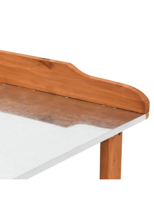 Stojan na květiny 76 x 37 x 89 cm jedlové dřevo