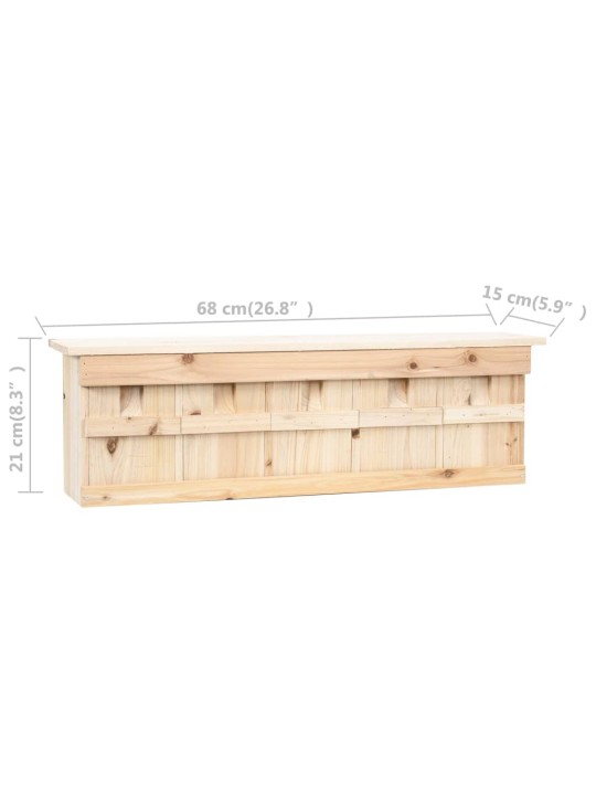 Ptačí budka pro vrabce 5 komůrek 68 x 15 x 21 cm jedlové dřevo