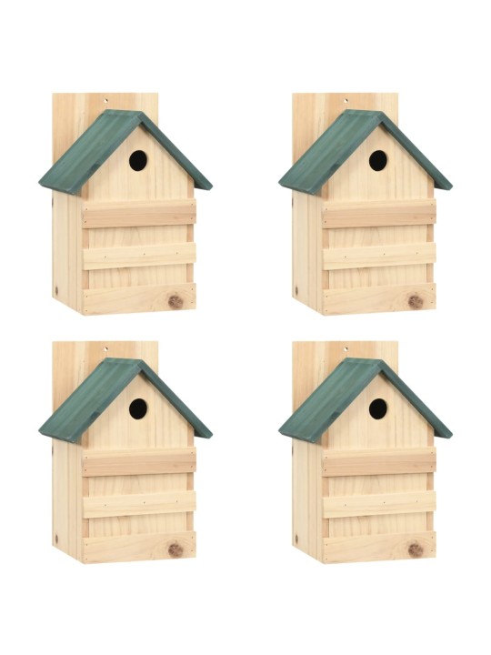 Ptačí budky 4 ks 23 x 19 x 33 cm jedlové dveře