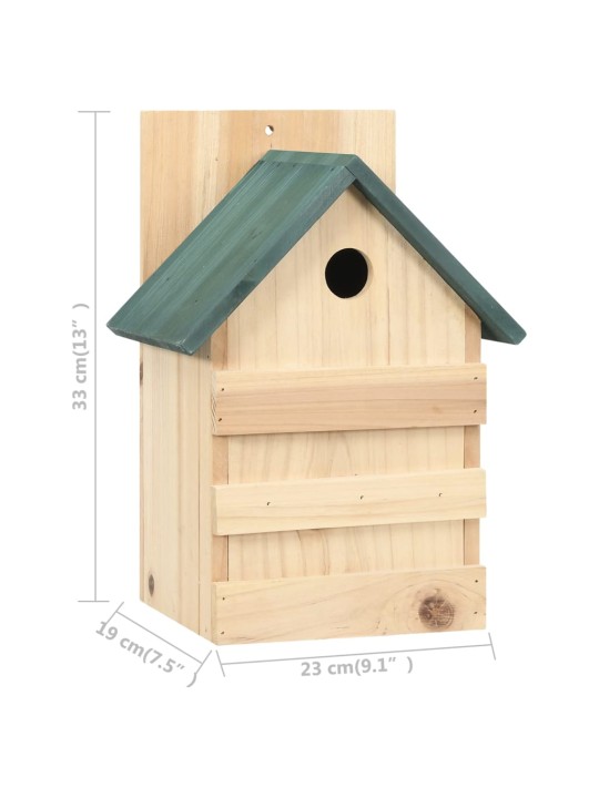 Ptačí budky 4 ks 23 x 19 x 33 cm jedlové dveře