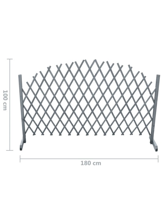 Vrbový trelážový plot masivní jedle 1,8 x 1 m šedý