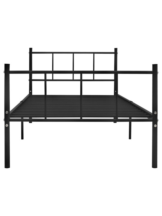 Rám postele černý kov 90 x 200 cm
