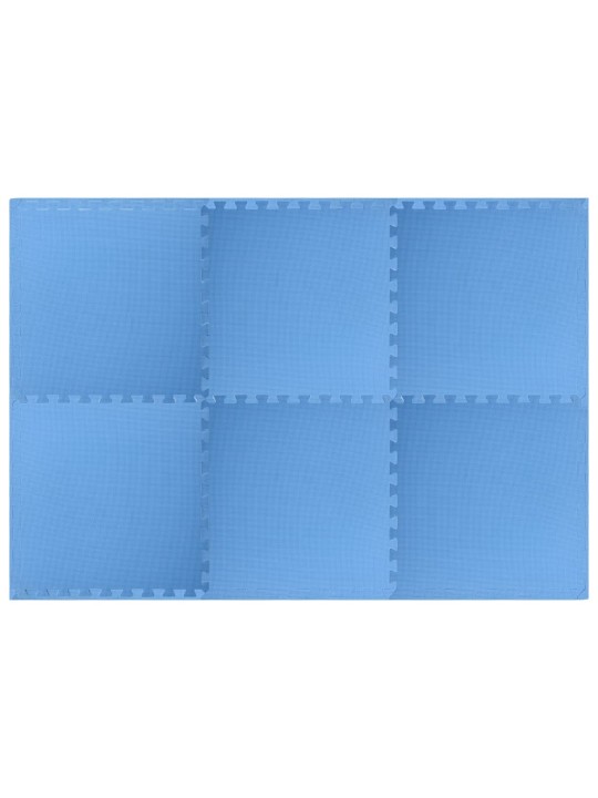 Podložky na zem 6 ks 2,16 m² EVA pěna modré