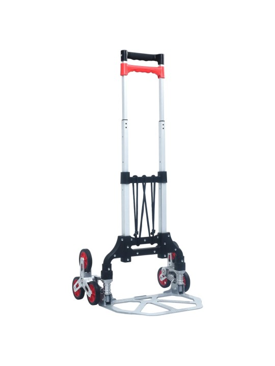 Skládací schodišťový rudl 70 kg hliník stříbrný