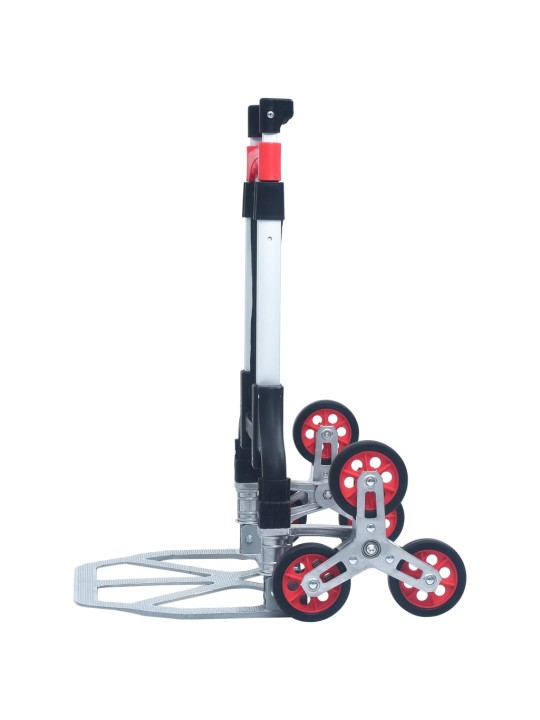 Skládací schodišťový rudl 70 kg hliník stříbrný