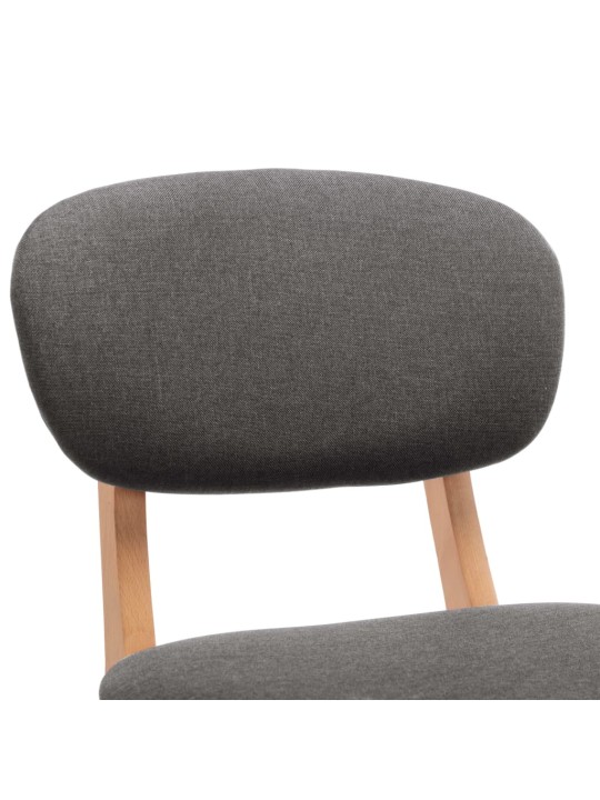 Barové židle 2 ks tmavě šedé textil