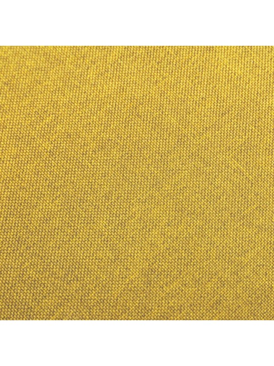 Barové židle 2 ks hořčicově žluté textil