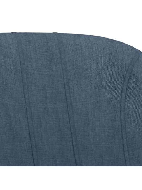 Barové židle 2 ks modré textil