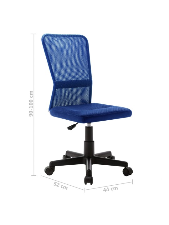 Kancelářská židle modrá 44 x 52 x 100 cm síťovina textil