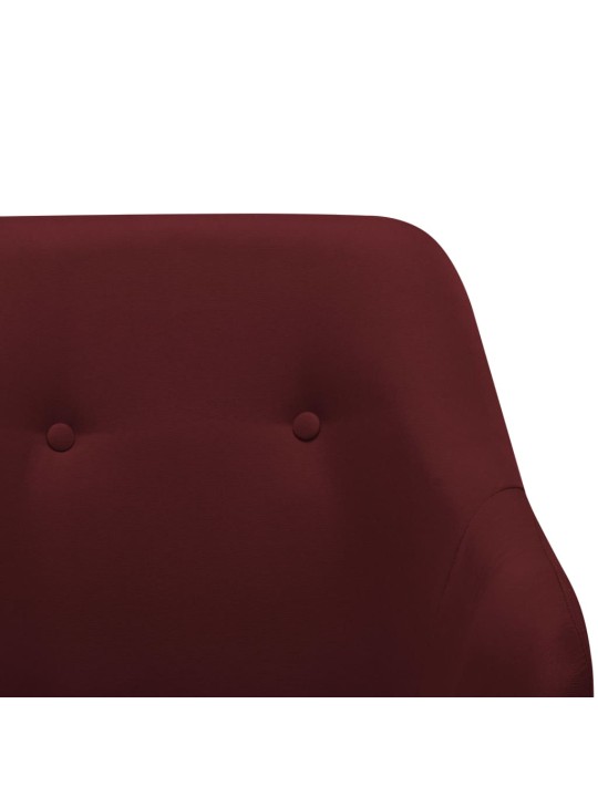 Houpací křeslo vínové textil