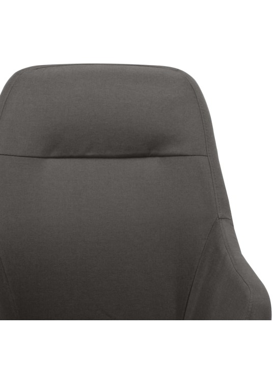 Houpací křeslo tmavě šedé textil