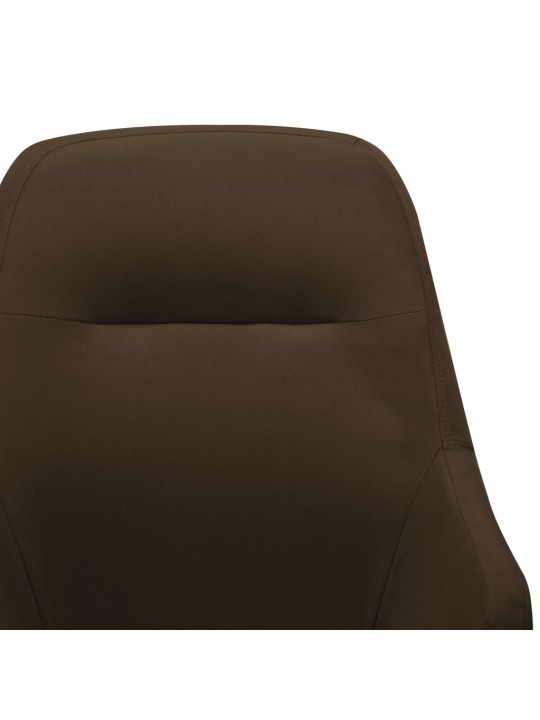 Houpací křeslo hnědé textil