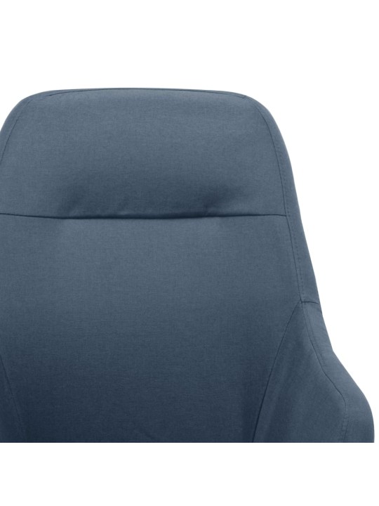 Houpací křeslo modré textil