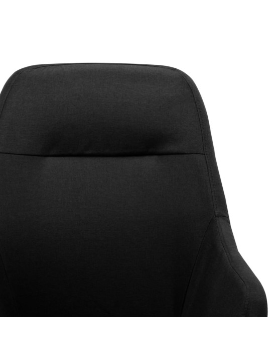 Houpací křeslo černé textil