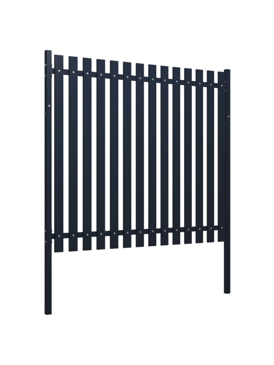Plotový panel antracit 174,5 x 170 cm práškově lakovaná ocel