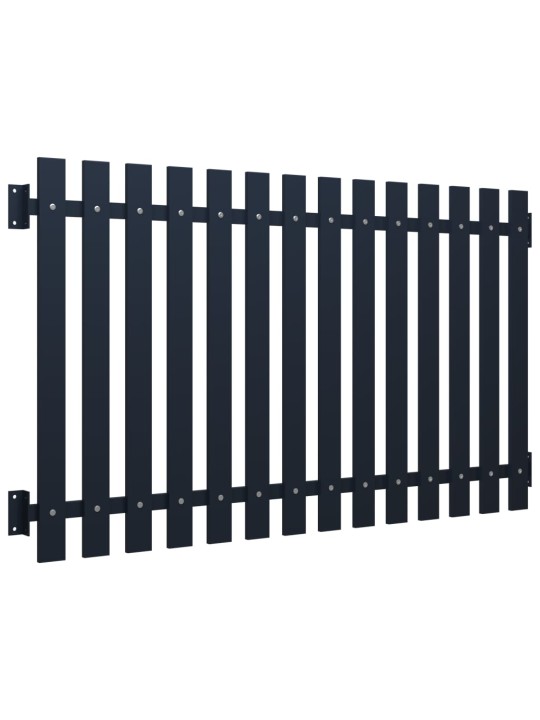 Plotový panel antracit 170,5 x 75 cm práškově lakovaná ocel