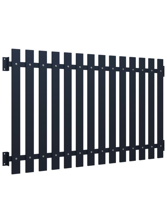 Plotový panel antracit 170,5 x 100 cm práškově lakovaná ocel