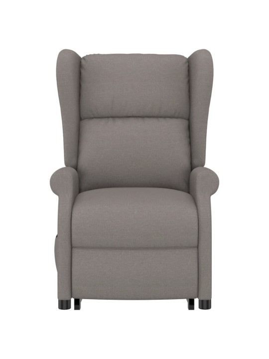 Zvedací křeslo taupe textil