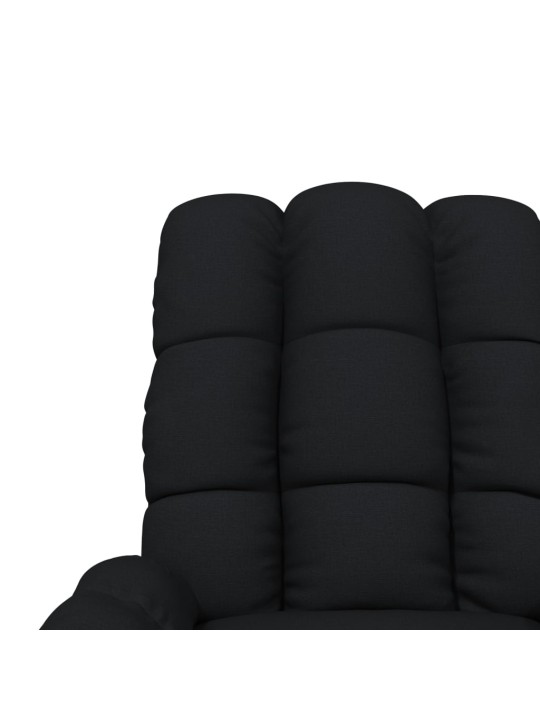 Polohovací křeslo černé textil