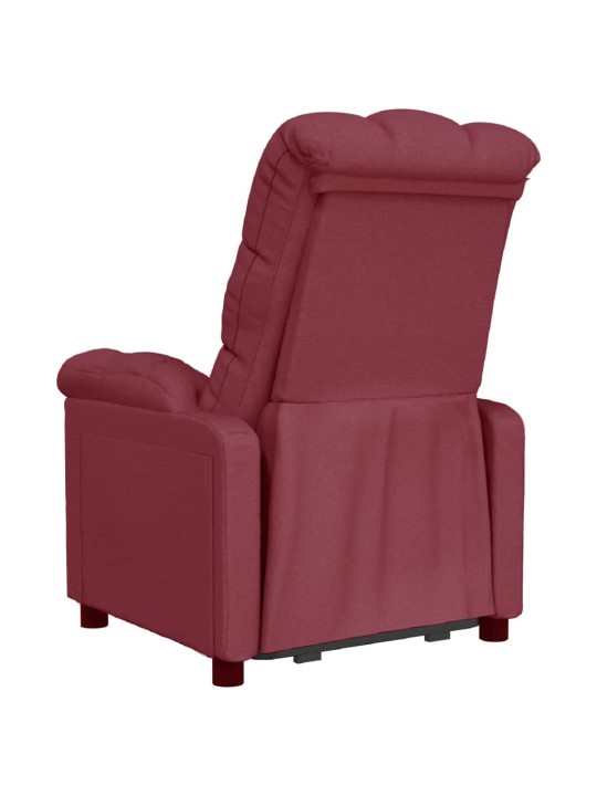 polohovací křeslo vínové textil