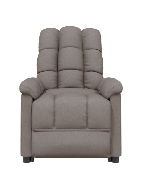 Polohovací křeslo taupe textil
