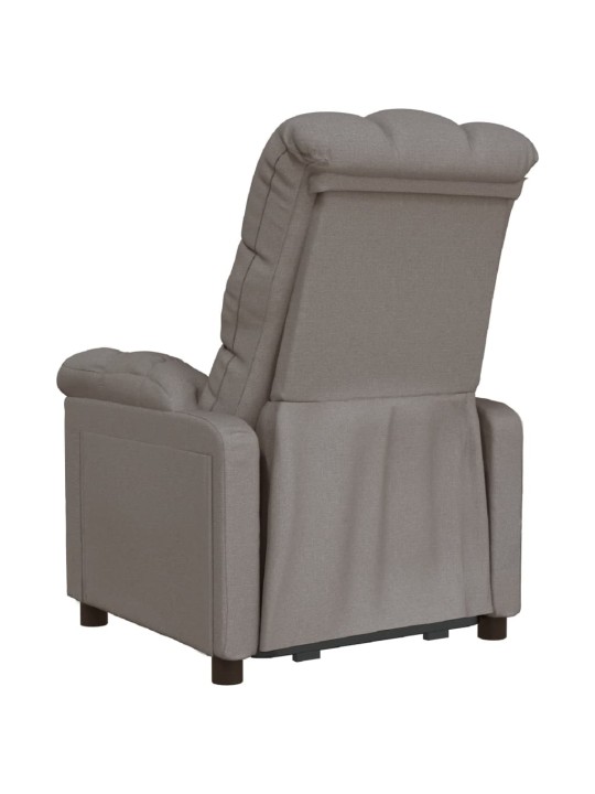 Polohovací křeslo taupe textil