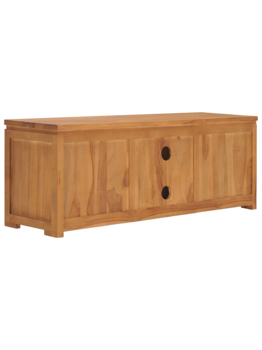 TV stolek 110 x 30 x 40 cm masivní teakové dřevo