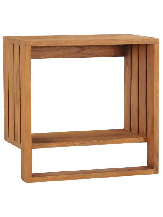 Nástěnný věšák na ručníky 35 x 20 x 35 cm masivní teakové dřevo