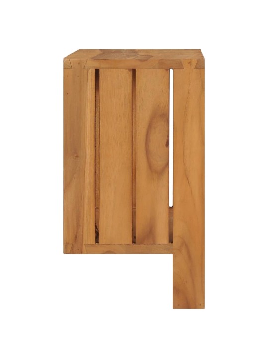 Nástěnný věšák na ručníky 35 x 20 x 35 cm masivní teakové dřevo