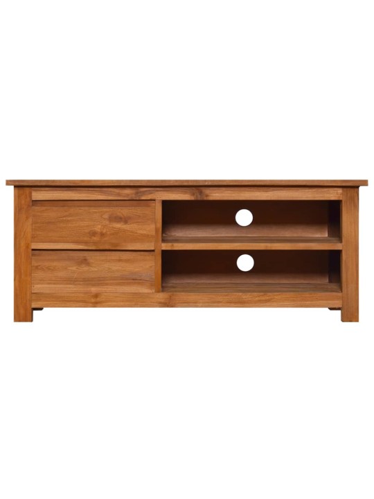 TV stolek 100 x 30 x 40 cm masivní teakové dřevo
