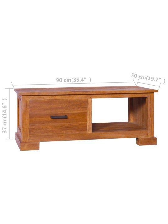 TV stolek 90 x 50 x 37 cm masivní teakové dřevo