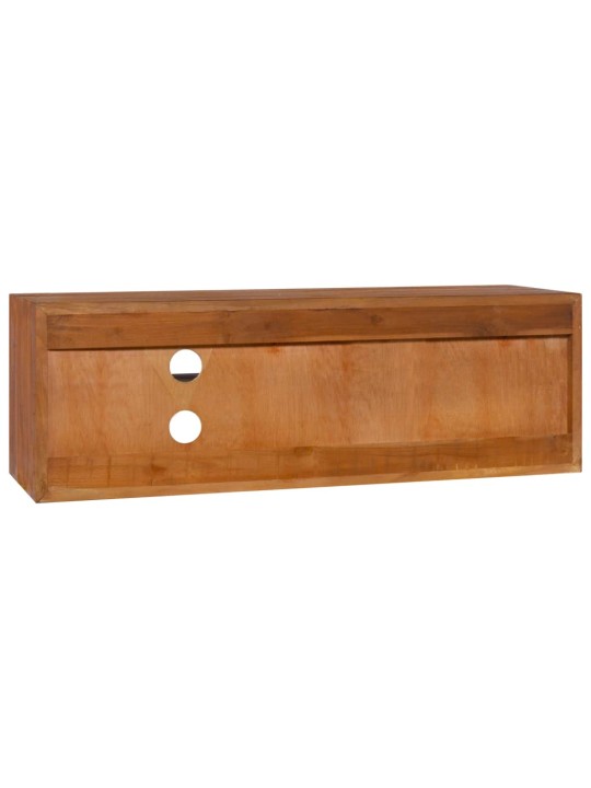 Nástěnná TV skříňka 90 x 30 x 30 cm masivní teakové dřevo