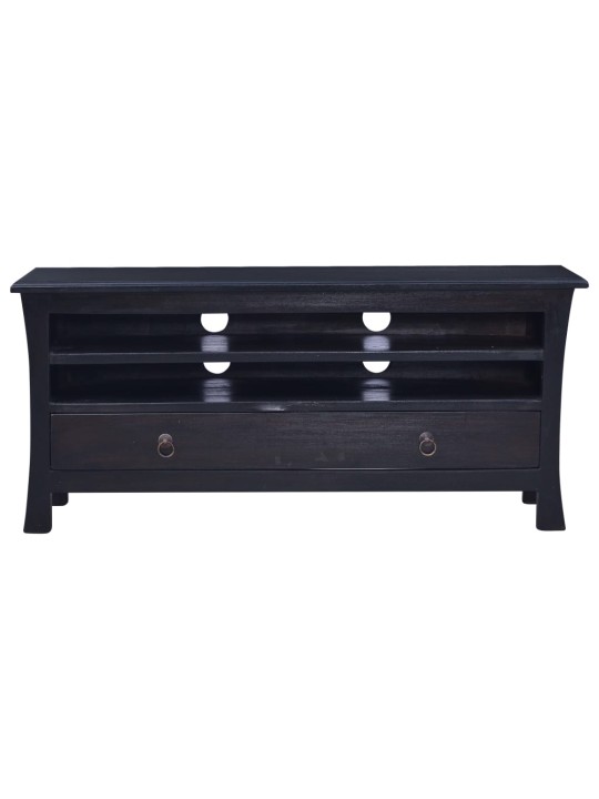 TV stolek světle kávově černý 100 x 30 x 45 cm masivní mahagon