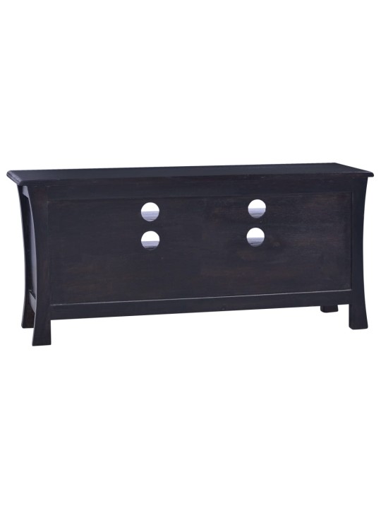 TV stolek světle kávově černý 100 x 30 x 45 cm masivní mahagon