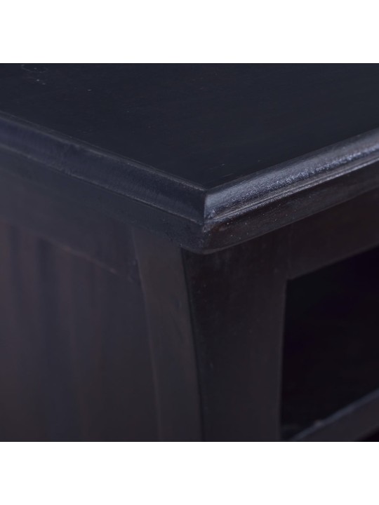 TV stolek světle kávově černý 100 x 30 x 45 cm masivní mahagon
