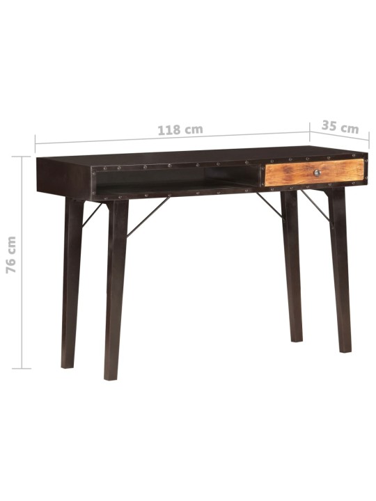 Konzolový stolek 118 x 35 x 76 cm masivní recyklované dřevo