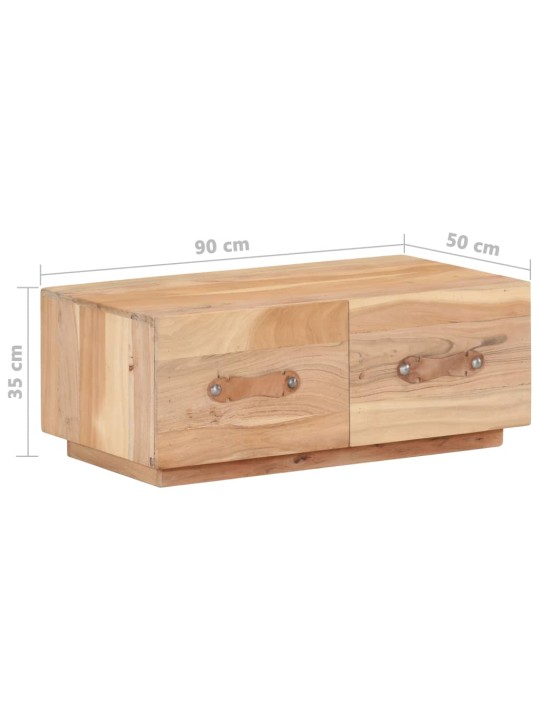 Konferenční stolek 90 x 50 x 35 cm masivní recyklované dřevo