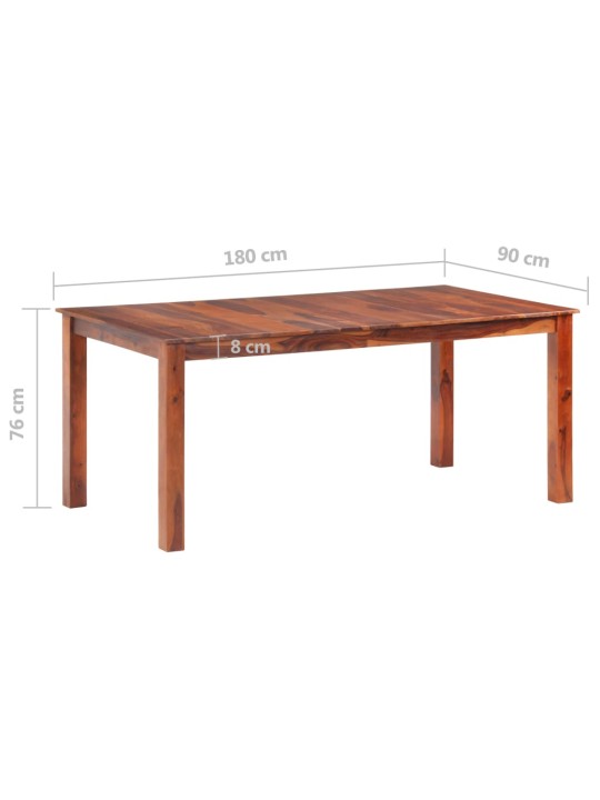 Jídelní stůl 180 x 90 x 76 cm masivní dřevo