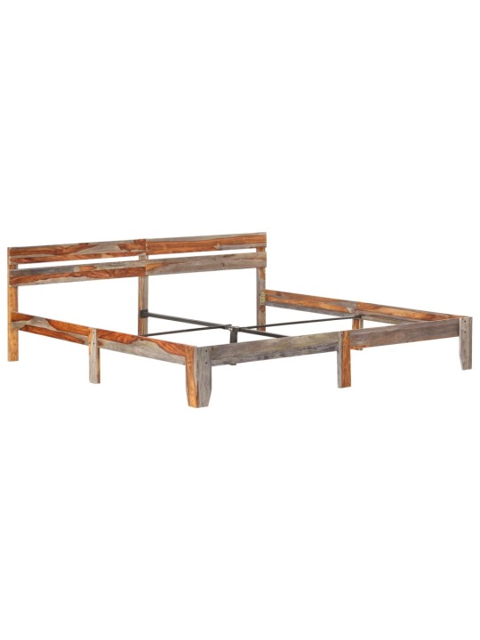 Rám postele bez matrace masivní dřevo 200 x 200 cm