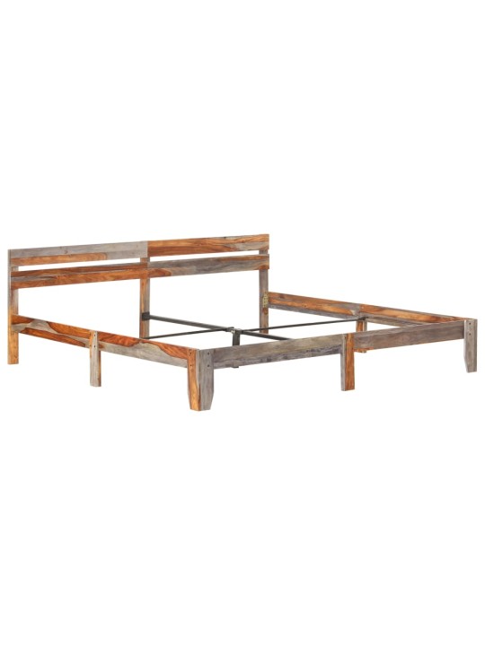 Rám postele bez matrace masivní dřevo 200 x 200 cm