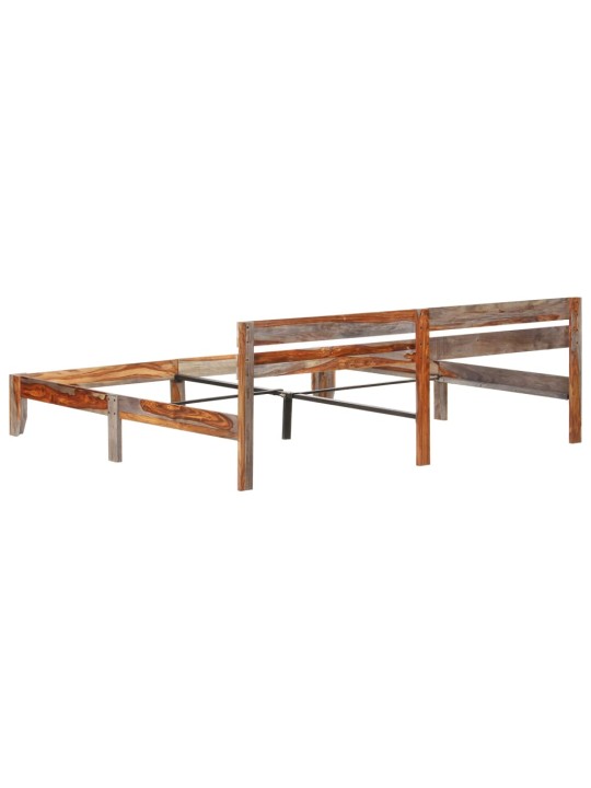 Rám postele bez matrace masivní dřevo 200 x 200 cm