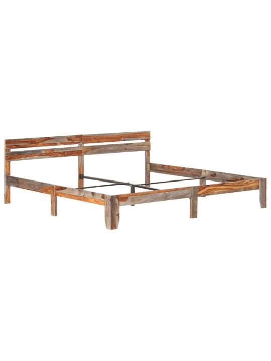 Rám postele bez matrace masivní dřevo 200 x 200 cm