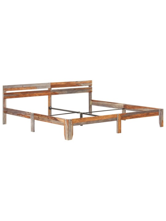 Rám postele bez matrace masivní dřevo 200 x 200 cm
