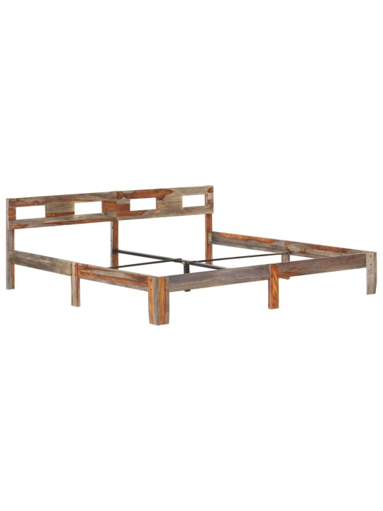 Rám postele bez matrace masivní dřevo 200 x 200 cm
