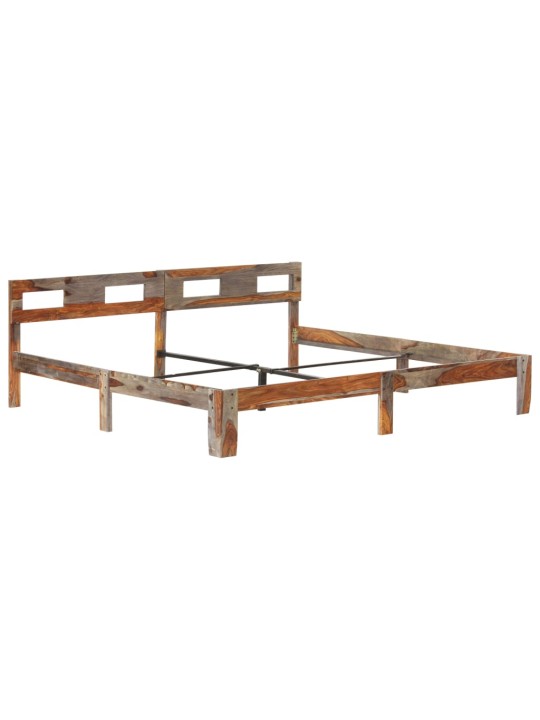 Rám postele bez matrace masivní dřevo 200 x 200 cm