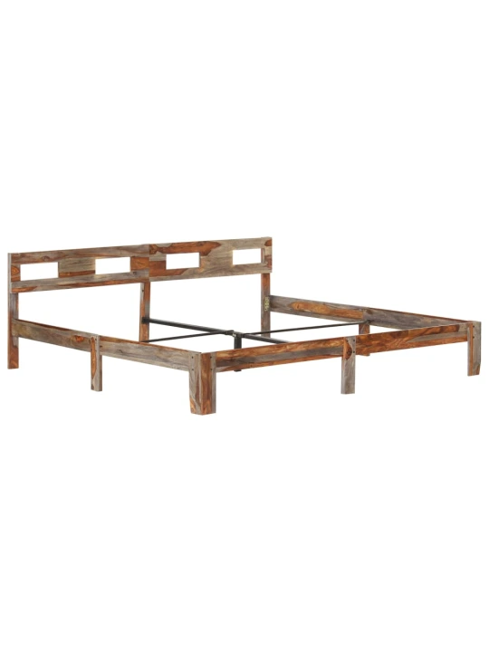 Rám postele bez matrace masivní dřevo 200 x 200 cm